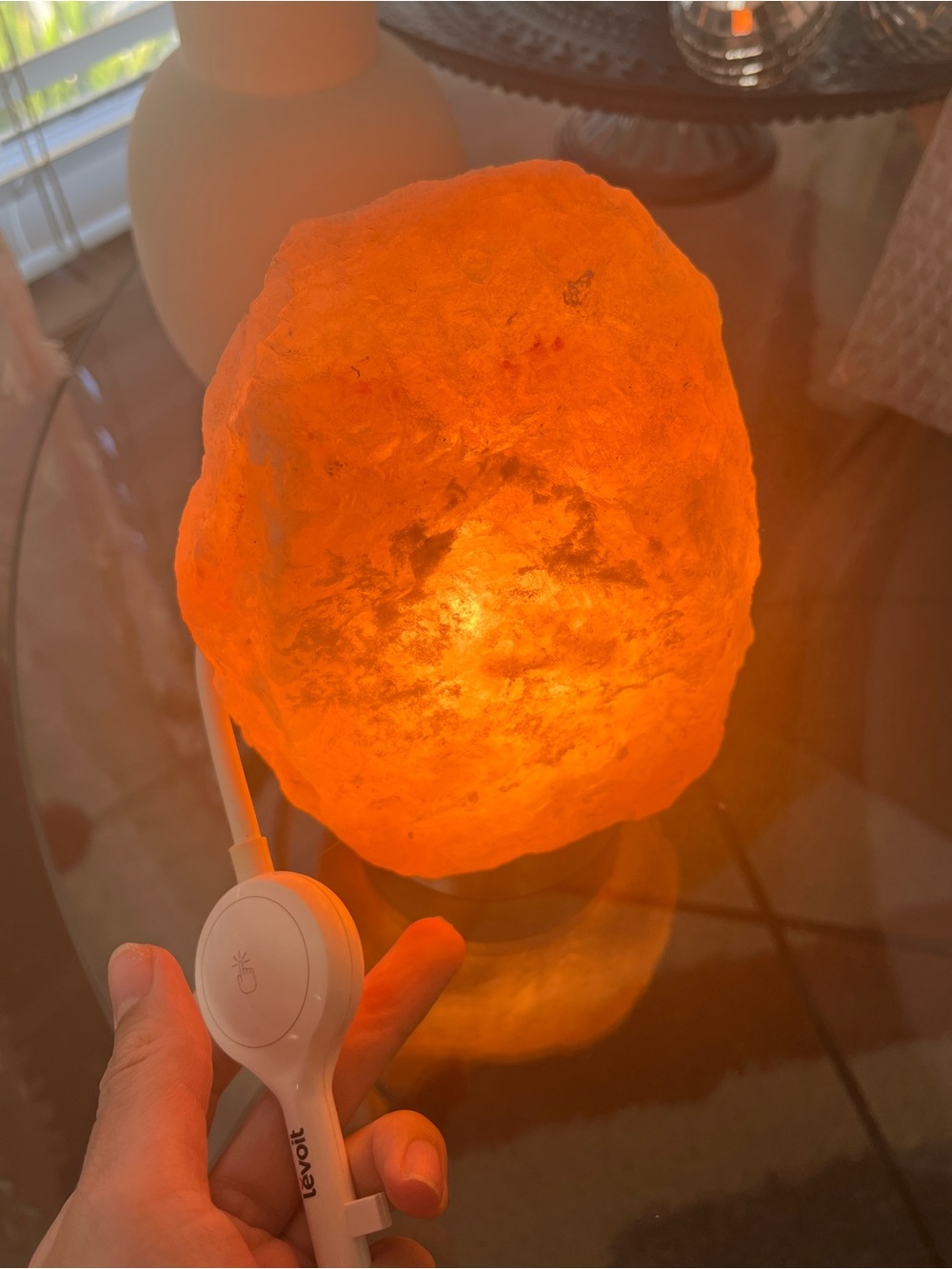 Levoit Orange Salt Lamp - Ambient Glow Lantern